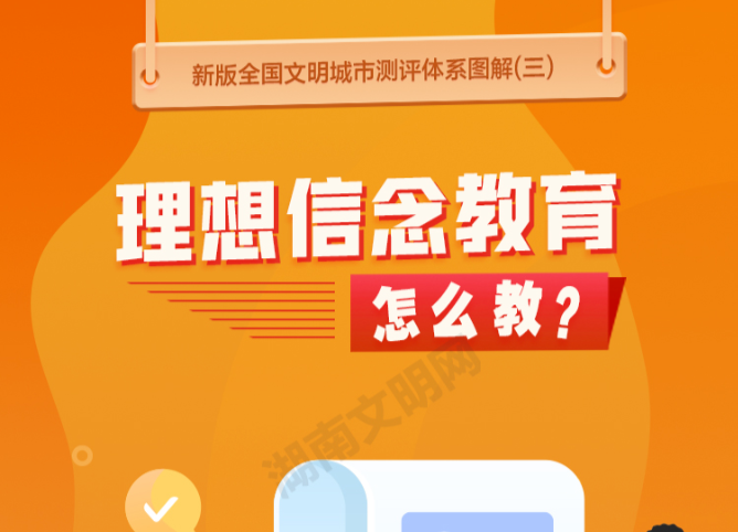 全國(guó)文明城市測(cè)評(píng)體系圖解③|理想信念教育怎么“教”？