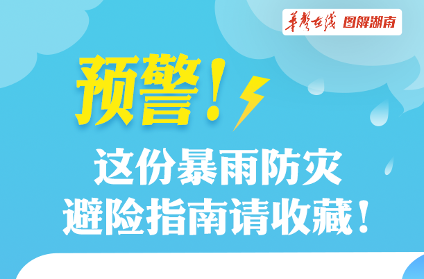 【圖解】預(yù)警！這份暴雨防災(zāi)避險(xiǎn)指南請(qǐng)收藏!