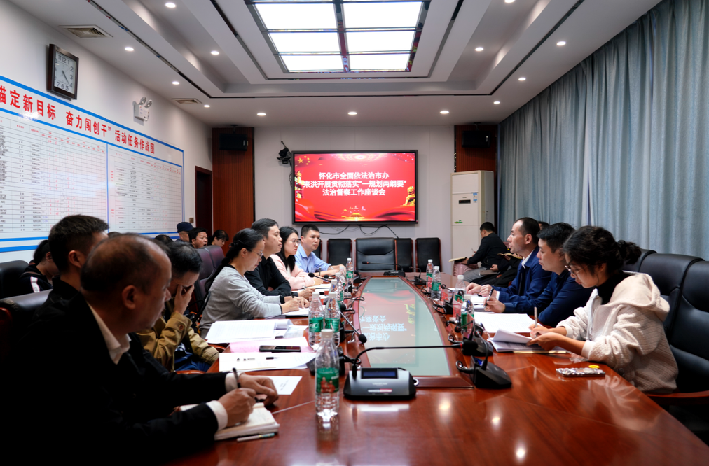 市委依法治市辦來洪開展貫徹落實(shí)“一規(guī)劃兩綱要”法治督察