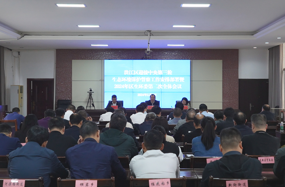 洪江區(qū)迎接第三輪中央生態(tài)環(huán)境保護(hù)督察部署會暨2024年區(qū)生環(huán)委第二次全體會議召開