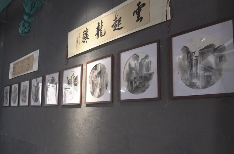 “水墨濃情”書畫展在古商城舉行