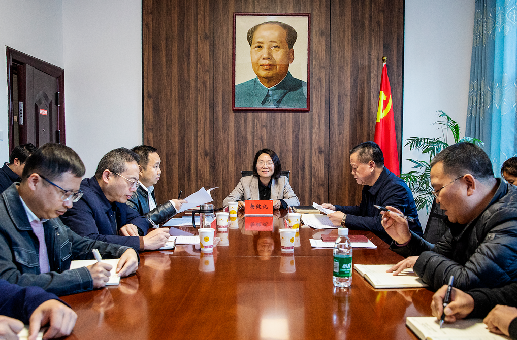 楊健桃調(diào)研區(qū)工委組織部、區(qū)工委政法委工作
