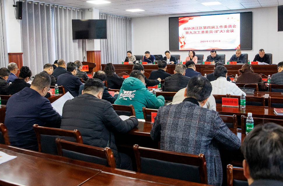 楊健桃參加政協(xié)洪江區(qū)第四屆工作委員會(huì)第九次工委委員（擴(kuò)大）會(huì)議