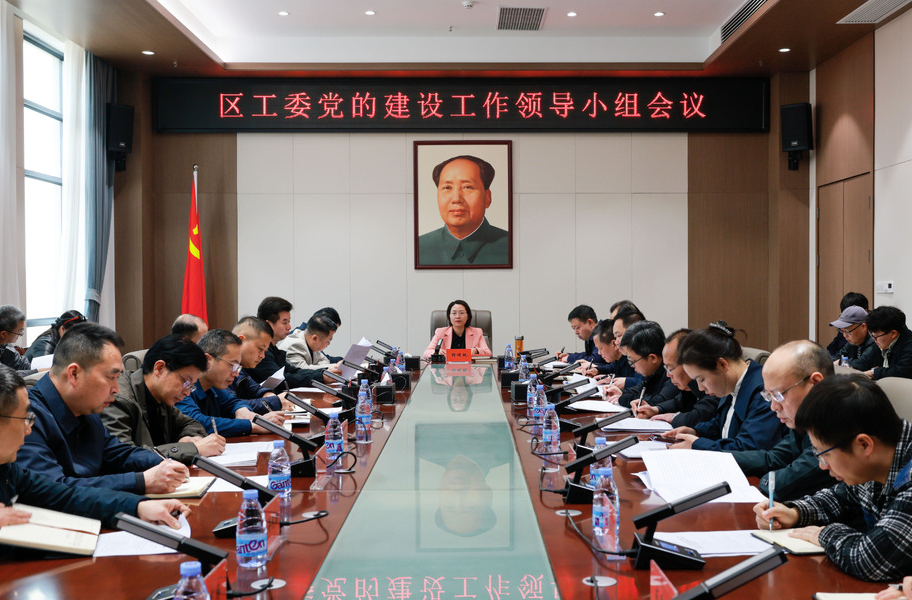 楊健桃主持召開區(qū)工委黨的建設(shè)工作領(lǐng)導(dǎo)小組會議
