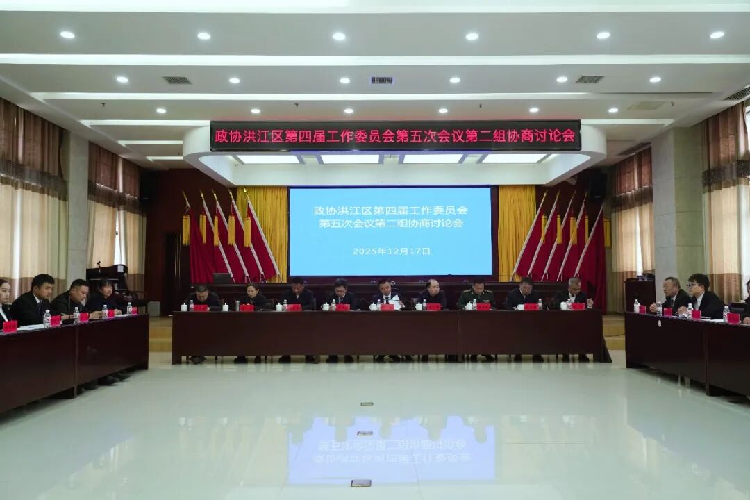 羅欣參加政協(xié)洪江區(qū)工委四屆五次會議分組協(xié)商討論會