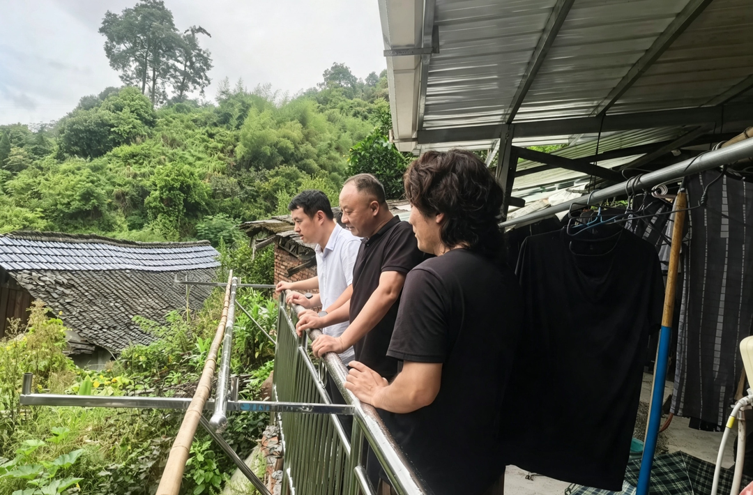 省自然资源厅来洪调研 核查切坡建房隐患治理成效