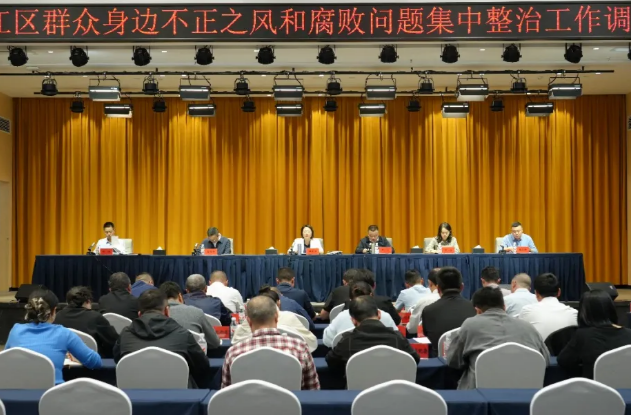 全区群众身边不正之风和腐败问题集中整治工作调度会召开